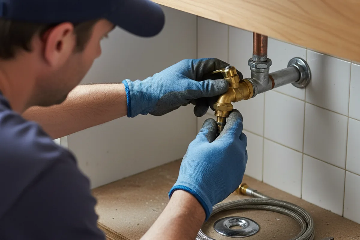 Shutoff valve and fitting work during Faucet and Fixture Repair in Hillsboro